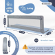 Barrière de lit | Pliable | Transportable | Double fixation | 150cm | Sûr | Max. 25kg | Rêveur | Mobiclinic - Foto 2