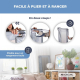 Barrière de lit | Pliable | Transportable | Double fixation | 150cm | Sûr | Max. 25kg | Rêveur | Mobiclinic - Foto 3