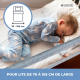 Barrière de lit | Pliable | Transportable | Double fixation | 150cm | Sûr | Poids max 25kg | Dreamy | Mobiclinic - Foto 7