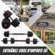 Paire d'haltères 30 kg | Réglable | 2 en 1 | Barre de connexion | Portable | Détachable | Maxifit | Mobiclinic - Foto 7