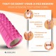 Rouleau de massage | Caoutchouc mousse | 14x33cm | Polyvalent | Léger | Prévient les blessures | Orange | FitRoller | Mobiclinic - Foto 23