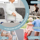 Chaise de bain pivotante | Accoudoirs | Dossier | Anatomique | 360º | Acier inoxydable | Lago | Mobiclinic - Foto 5