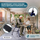 Déambulateur pour personnes âgées | 2 roues | Pliable | Siège | Bleu | Emérita | Mobiclinic - Foto 4