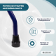 Déambulateur pour personnes âgées | 2 roues | Pliable | Siège | Bleu | Emérita | Mobiclinic - Foto 8