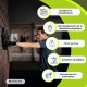Machine de boxe | 9 modes et vitesses | Comprend des gants | Lumières | Écran LED et Bluetooth | MusicKangu | Mobiclinic - Foto 7
