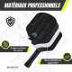 Ensemble de pickleball | 4 raquettes en fibre de verre | 4 balles | Sac de transport | Grip antidérapante | Mobiclinic - Foto 3