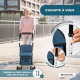 Chariot de courses | 4 roues | Jusqu'à 120 kg | Pliable | Avec sac | Système de freinage | Bleu | Colisée | Mobiclinic - Foto 6