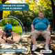 Déambulateur bariatrique | Pliable | Jusqu'à 204 kg | Aluminium | Freins | Roues 360º | Panier | Madeira | Mobiclinic - Foto 4