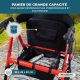 Déambulateur bariatrique | Pliable | Jusqu'à 204 kg | Aluminium | Freins | Roues 360º | Panier | Madeira | Mobiclinic - Foto 5