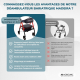 Déambulateur bariatrique | Pliable | Jusqu'à 204 kg | Aluminium | Freins | Roues 360º | Panier | Madeira | Mobiclinic - Foto 6