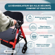 Déambulateur bariatrique | Pliable | Jusqu'à 204 kg | Aluminium | Freins | Roues 360º | Panier | Madeira | Mobiclinic - Foto 8