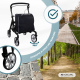 Déambulateur pliable | Chariot de courses | Système de freinage | Hauteur réglable | Levier unique | Sac | Formen | Mobiclinic - Foto 8