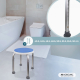 Tabouret de salle de bain | Hauteur réglable | Max 100kg | Coussin EVA | Embouts antidérapants | Aluminium | Foco | Mobiclinic - Foto 3