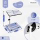Table d'appoint réglable | 9 hauteurs | Plateau inclinable | Pliable | Roulettes freinées | Base en C | Cumbre | Mobiclinic - Foto 2