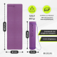 Tapis de yoga | Antidérapant | 181x61x0.6 cm| Flexible | TPE | Lavable | Écologique | Violet |EY-01| Mobiclinic - Foto 2