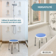 Tabouret de salle de bain | Hauteur réglable | Maximum 100 kg | Embouts et surface antidérapants en EVA | Foco | Mobiclinic - Foto 6