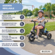 Tricycle 3 en 1| Evolutif| Réglable| Max 25 kg|18 mois à 5 ans| Léger| LULU Black|Mobiclinic - Foto 8