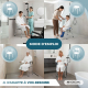 Tabouret de salle de bain | Siège pivotant 360° | Hauteur réglable | Accoudoirs | Assise avec coussin EVA | Akila | Mobiclinic - Foto 5