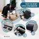 Chaise percée à roulettes | Accoudoirs et repose-pieds rabattables et amovibles | Ancla | Mobiclinic - Foto 3