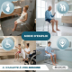 Tabouret de salle de bain | Assise avec coussin EVA | Réglable | Pieds antidérapants | Aluminium | Santana | Mobiclinic - Foto 5