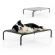 Lit surélevé pour animaux compagnie | Isolé | 122x71x21 cm | Max 60kg | Léger | Résistant | Noir | Cleo | Mobiclinic - Foto 1