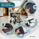 Fauteuil de transport | Pliable | Repose-pieds amovible | Frein sur les poignées et les roues | Acier | Napoli | Mobiclinic - Foto 3