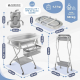 Baignoire pour bébé | Hauteur réglable | Pliable | Roues avec frein à 360° | Coussin | Rangement | Bubba Max | Mobiclinic - Foto 2