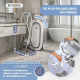 Baignoire pour bébé | Hauteur réglable | Pliable | Roues avec frein à 360° | Coussin | Rangement | Bubba Max | Mobiclinic - Foto 6