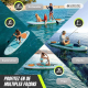 Planche paddle surf gonflable |320 x 83 cm | Pagaie réglable |Pompe |Sangle de sécurité |Sac à dos de voyage |Lilo | Mobiclinic - Foto 3