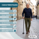 Canne pliante | Droitier | Hauteur réglable | Poignée ergonomique | Embout antidérapant | FlexGo | Mobiclinic - Foto 3