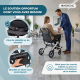 Fauteuil roulant de transit | Pliable | Accoudoirs et repose-pieds pliables | Léger | Ceinture | Acier | Venus | Mobiclinic - Foto 4