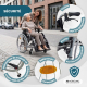 Fauteuil roulant | Cadre réglable | Attache rapide | Anti-basculement | Roues pneumatiques | Aluminium | Trevi | Mobiclinic - Foto 3
