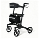 Déambulateur pliable | Avec siège et dossier | Fibre de carbone | Hauteur réglable | Freins | Breeze | Mobiclinic - Foto 1