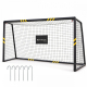 But de football | 240 x 160 x 85 cm | Filet avec corde de tension | Protection rembourrée | Acier | Benji | Mobiclinic - Foto 1