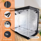 Tente de culture | Étanche | Noir| Nylon | Charge maximale 28 kg | Fond amovible | Barres de maintien |Growbox | Mobiclinic - Foto 9