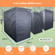 Tente de culture | Étanche | Noir| Nylon | Charge maximale 28 kg | Fond amovible | Barres de maintien |Growbox | Mobiclinic - Foto 18