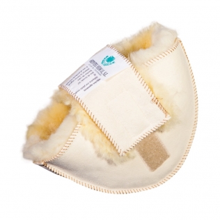 2er Pack Anti-Dekubitus Fersenschoner bzw. Ellenbogenschutz | Naturwolle | Lambskin