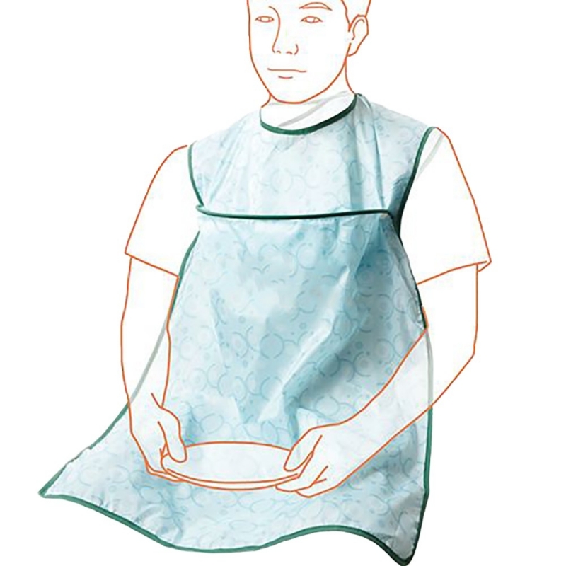 Kleidungsschutz mit Krümelfang für Erwachsene Lätzchen wasserfest und 