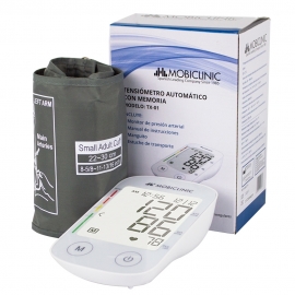 Digitales Blutdruckmessgerät | Messwertspeicher | Lautsprecherfunktion | Weiß | TX-01 | Mobiclinic
