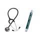 Medizinstundenten-Kit | Schwarz | Riester® Duplex 2.0 Stethoskop | LED Diagnoselampe | Riester - Foto 1