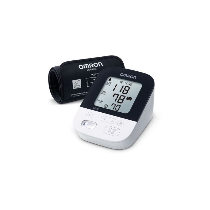 Oberarm-Blutdruckmessgerät, Bluetooth, Blutdruck, Kompatibel mit Alexa, Überwachung, Präzise, Inklusive Zubehör