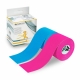 2er Pack Kinesio-Tape | Rosa und Blau | Neuromuskuläre Bandage | 5mx5cm | Modell: Mobitape | Mobiclinic - Foto 2