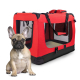 Transportbox für Haustiere | div. Größen | Unterschiedliches max. Gewicht| Faltbar | Rot | Modell: Balú | Mobiclinic - Foto 2