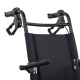 Transit Rollstuhl | Faltbar | Aluminium | Kleine Räder | Bremsen an den Griffen | Schwarz | Modell: Saturn | Mobiclinic - Foto 3