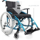 Rollstuhl |Premium| Aluminium | Rückenlehne klappbar | Dickes Kissen | Türkis | Modell: Venecia | Mobiclinic - Foto 2