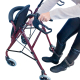 Rollator | Faltbar | Handbremsen | 4 Räder | Sitz und Rückenlehne | Bordeaux | TURIA | Clinicalfy - Foto 11