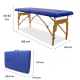Massageliege klappbar | Holz | Tragbar | 180x60 cm | Blau | Modell: CM-01 BASIC | Mobiclinic - Foto 2