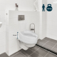 Toilettensitzerhöhung | Ohne Deckel | 14 cm | Titan | Mobiclinic - Foto 1