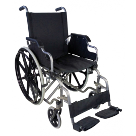 Rollstuhl | Faltbar | Klappbare Armlehnen | Große Räder | Schwarz | Giralda | Mobiclinic
