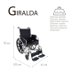 Rollstuhl | Faltbar | Klappbare Armlehnen | Große Räder | Schwarz | Giralda | Mobiclinic - Foto 8